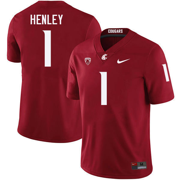 Daiyan Henley WSU Cougars Jersey.Washington State Cougars #1 Daiyan Henley Jersey Youth-Crimson